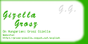 gizella grosz business card